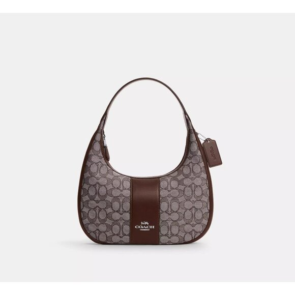Carmen Shoulder Bag In Signature Jacquard CV001 - Picture 1 of 7